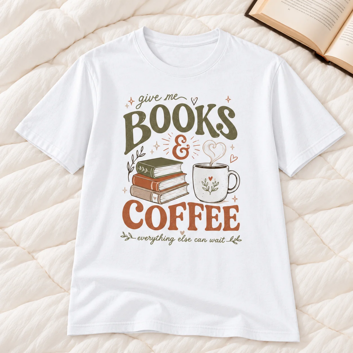Give me Coffee & Books T-Shirt
