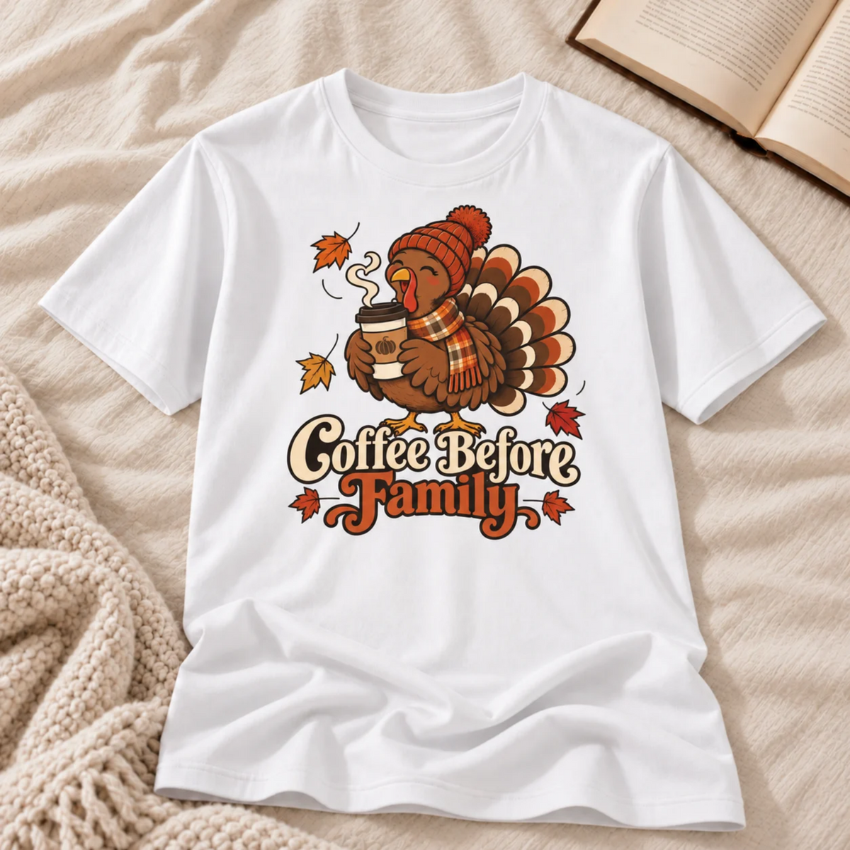 Coffee before Family T-shirt