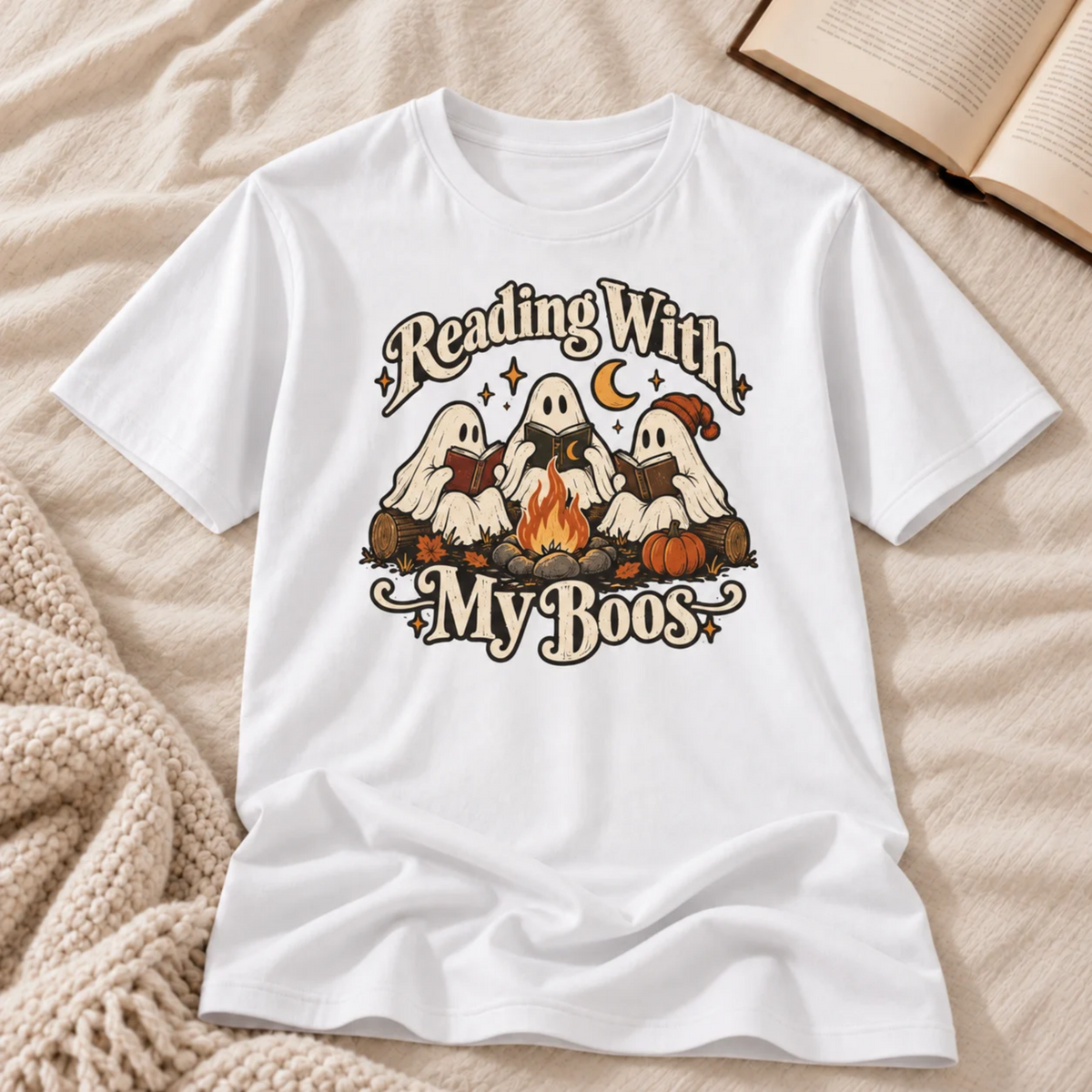 Reading With My Boos T-shirt