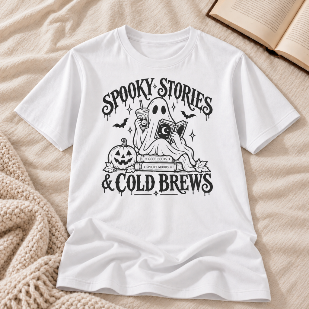 Spooky Stories & Cold Brews T-shirt