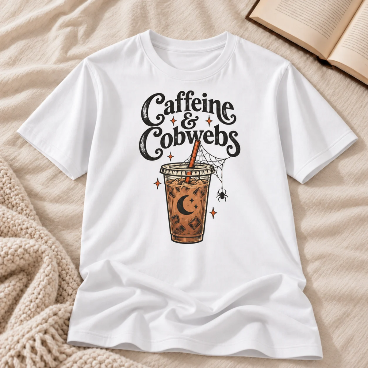 Caffeine & Cobwebs T-shirt