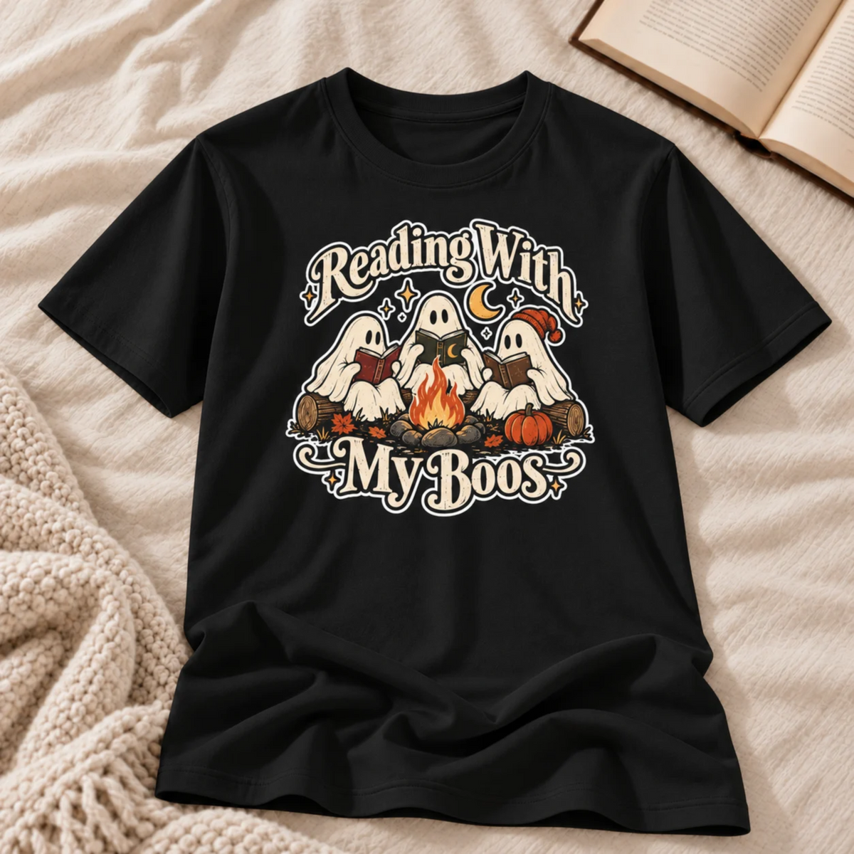 Reading With My Boos T-shirt