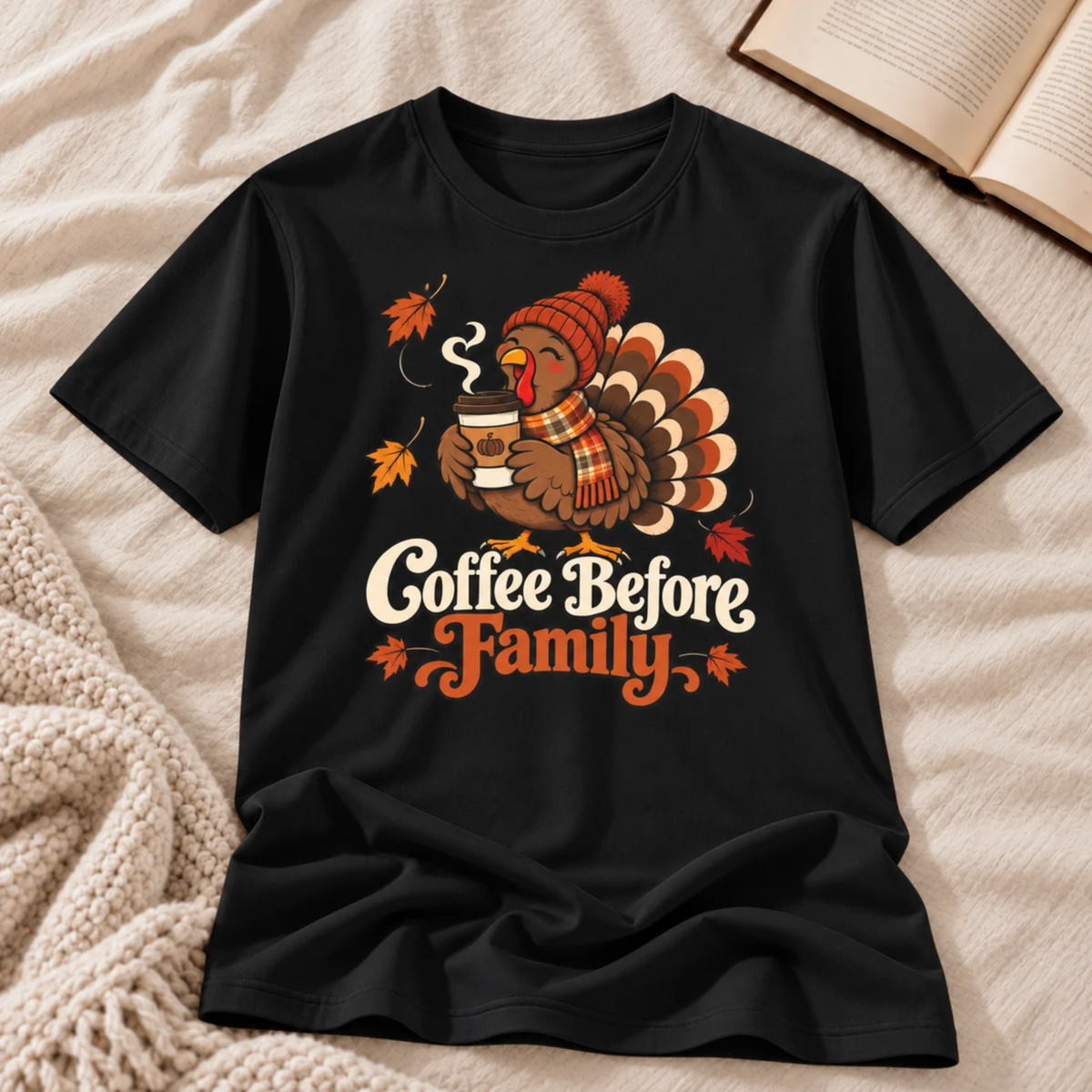 Coffee before Family T-shirt
