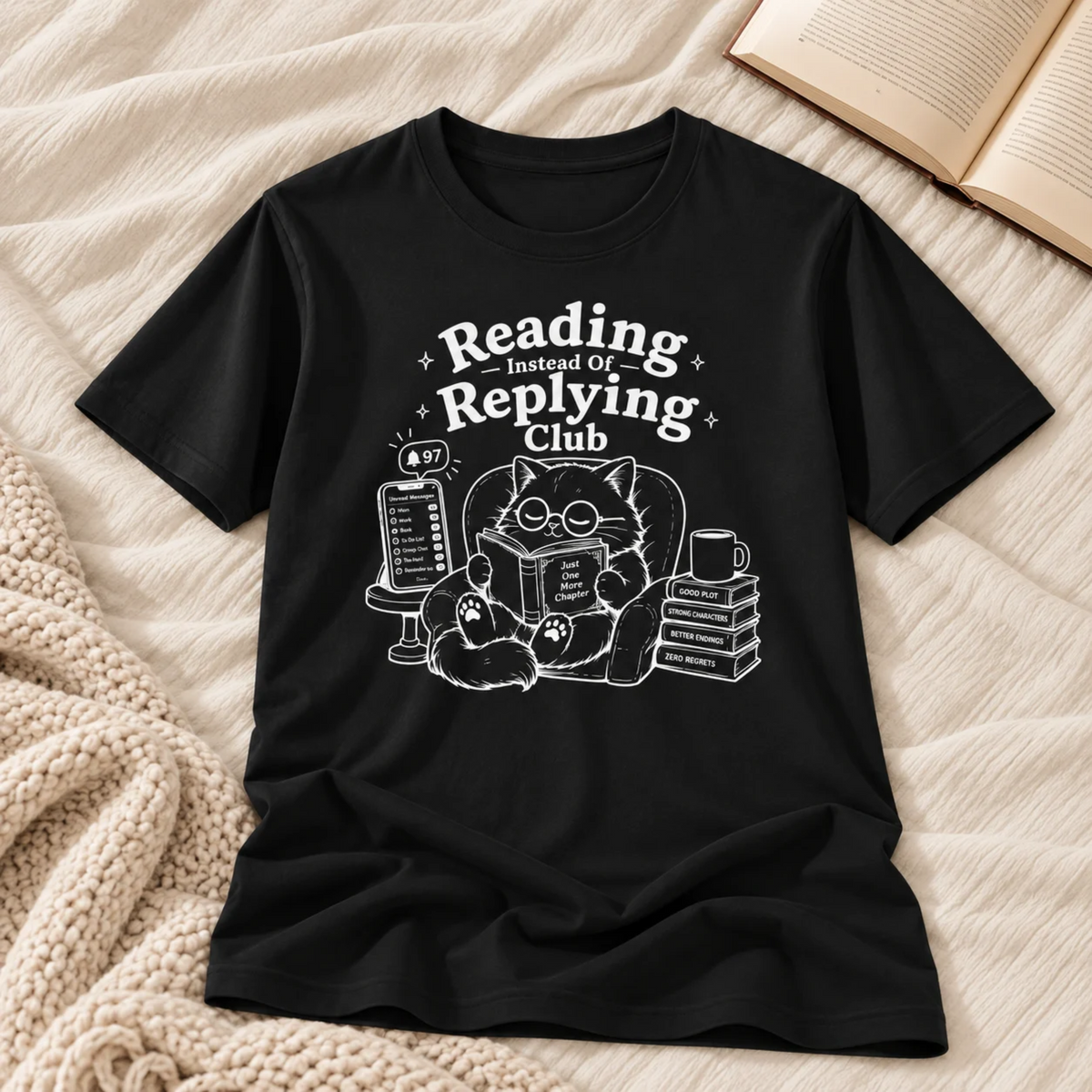 Reading Instead of Replying T-Shirt