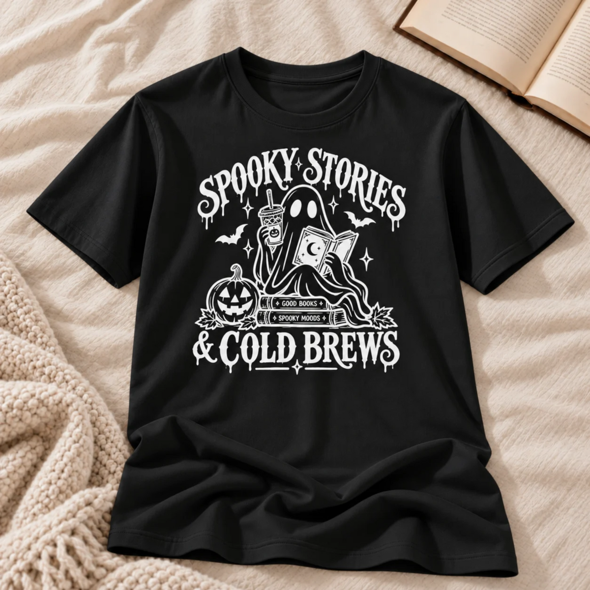 Spooky Stories & Cold Brews T-shirt