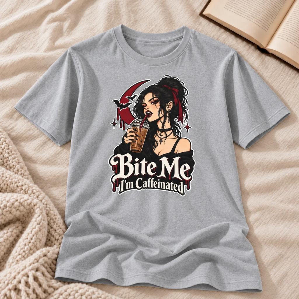 Bite Me I'm Caffeinated T-shirt