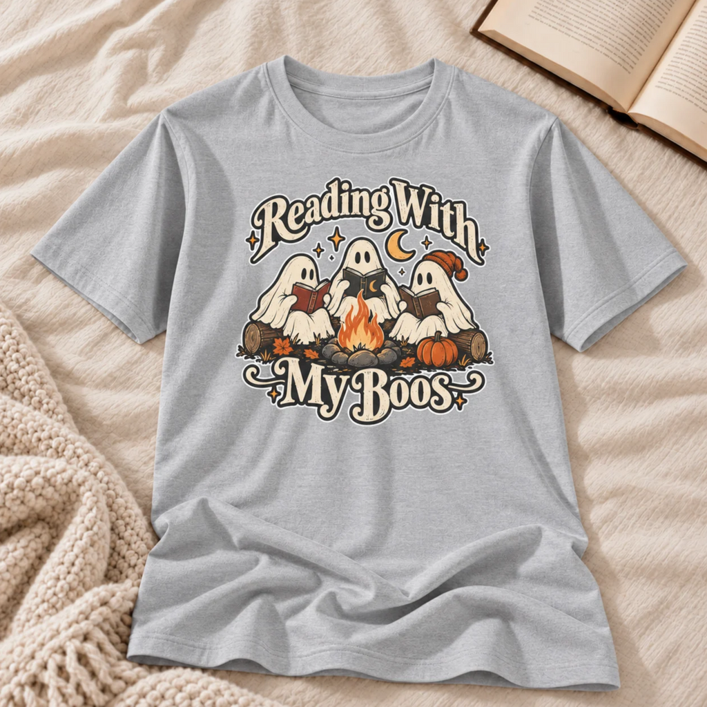 Reading With My Boos T-shirt