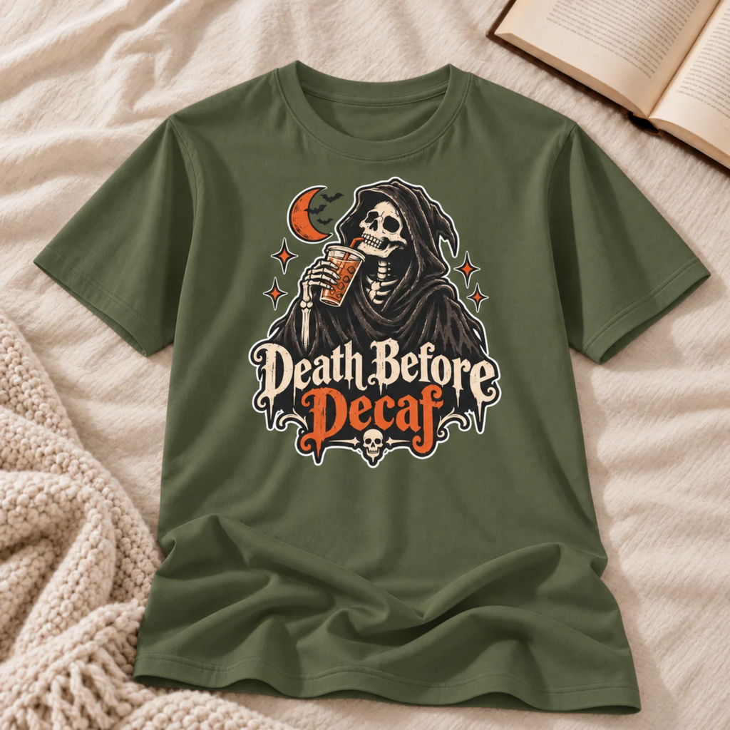Death Before Decaf T-shirt