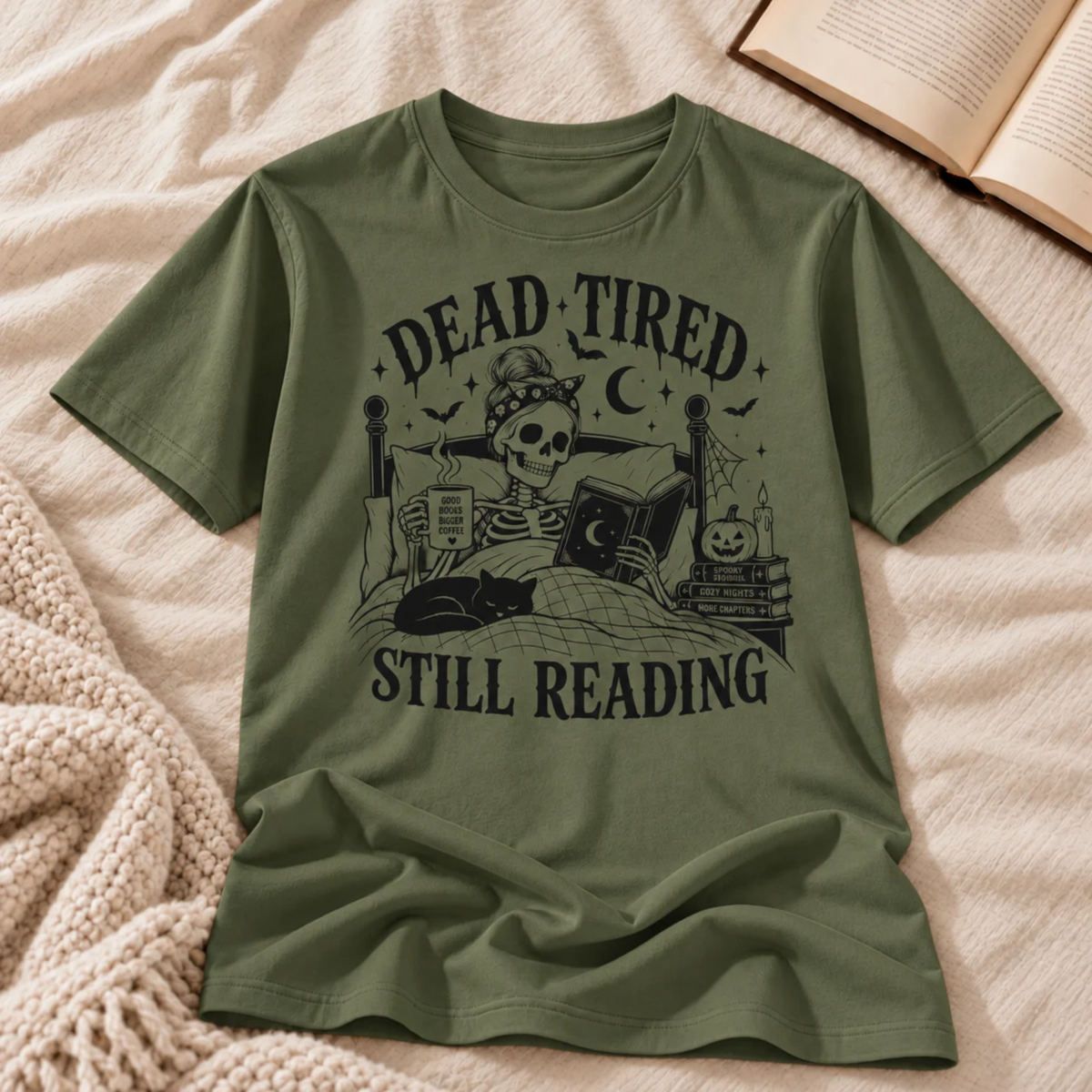 Dead Tired Still Reading T-shirt