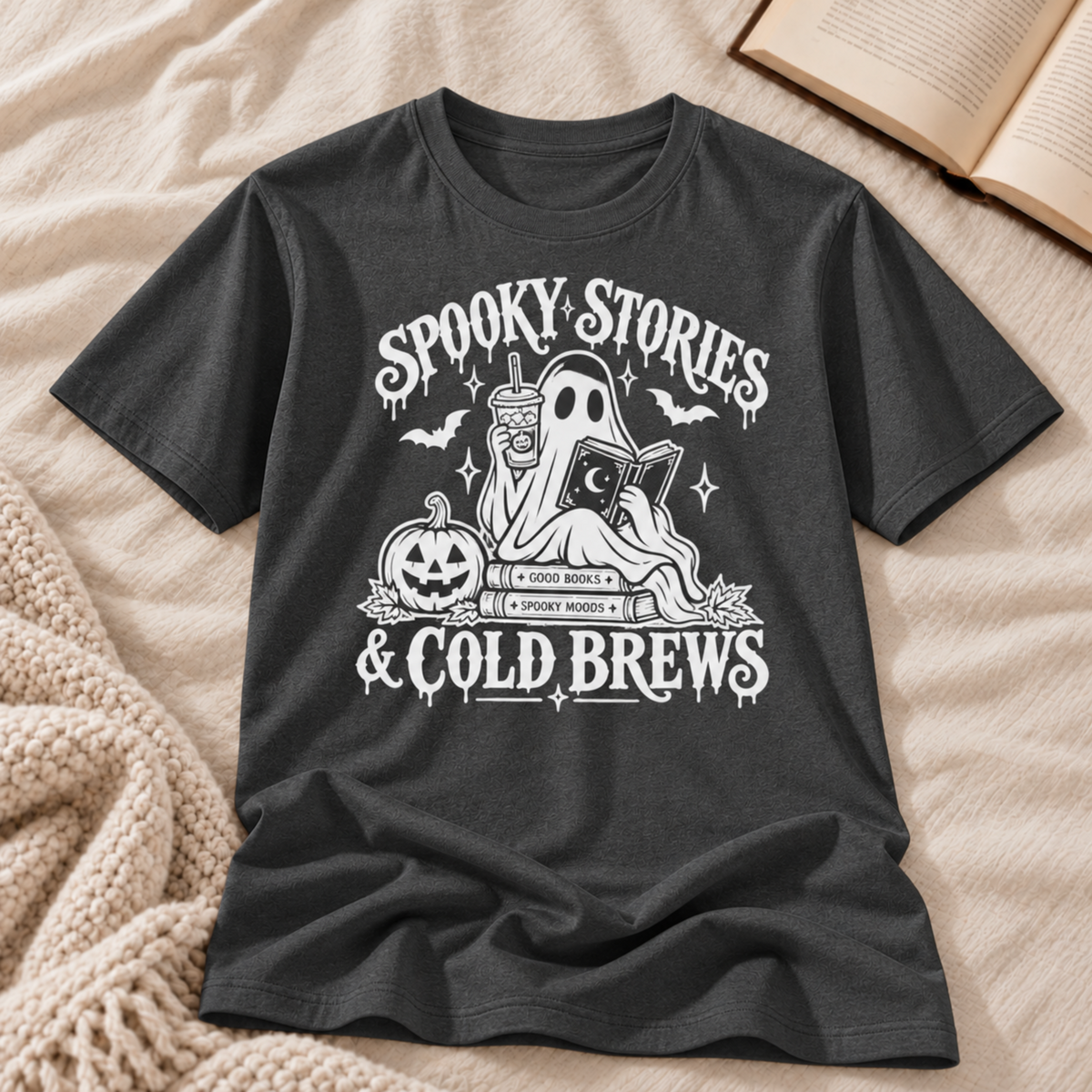 Spooky Stories & Cold Brews T-shirt