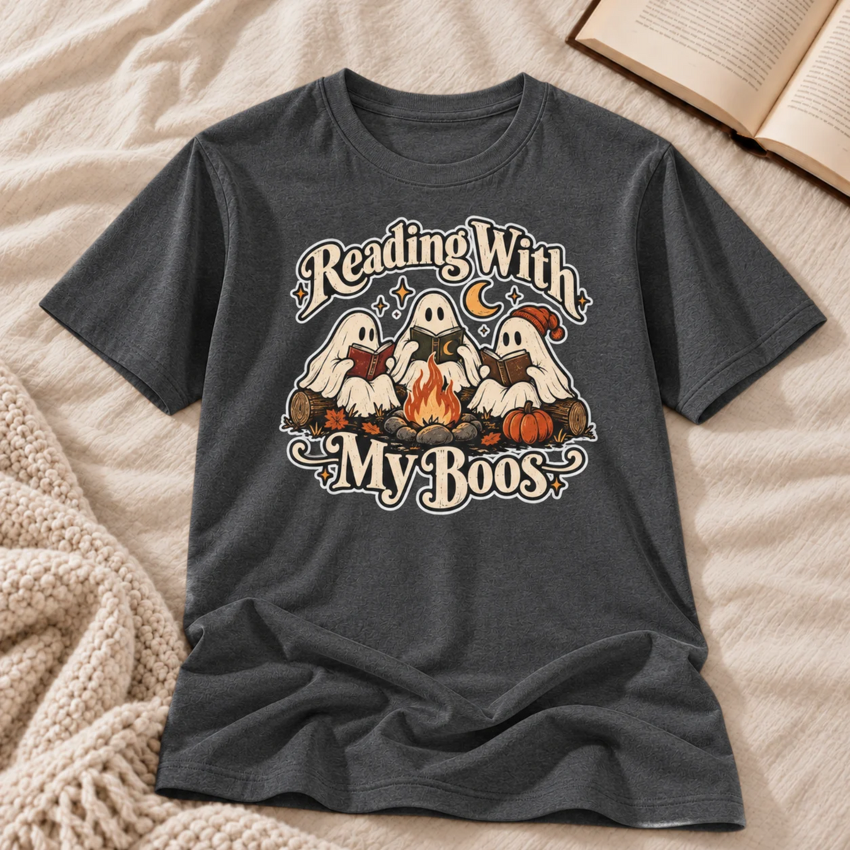 Reading With My Boos T-shirt