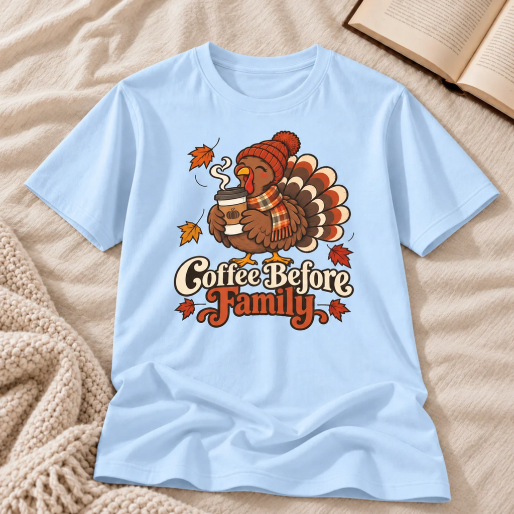 Coffee before Family T-shirt