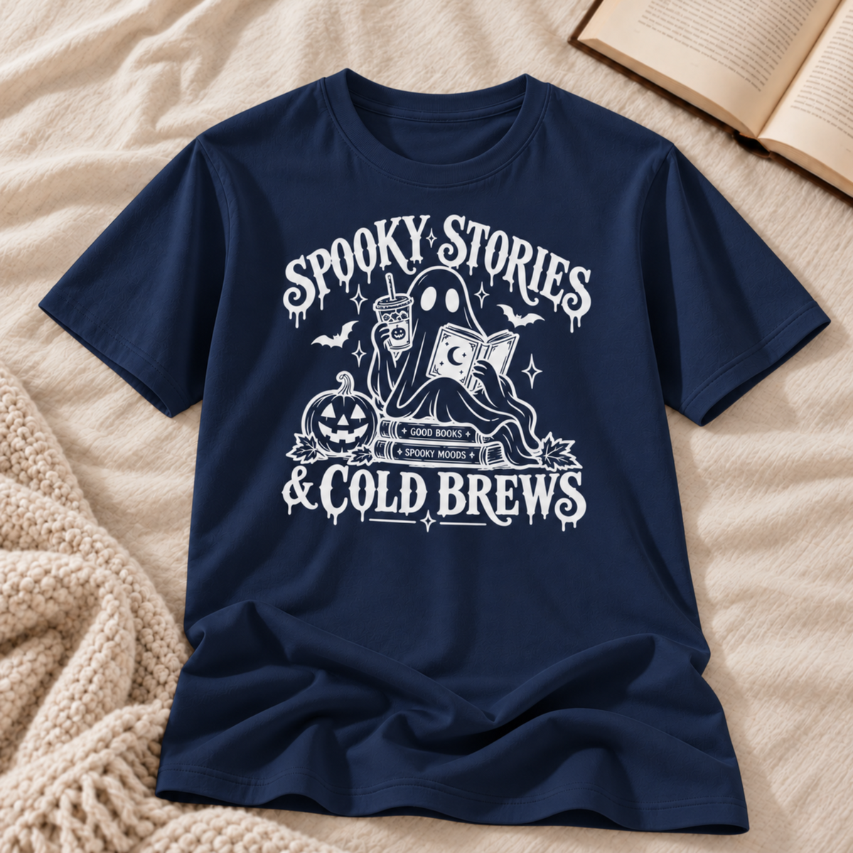 Spooky Stories & Cold Brews T-shirt
