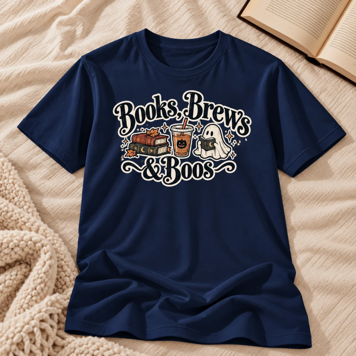 Books, Brews & Boos T-shirt