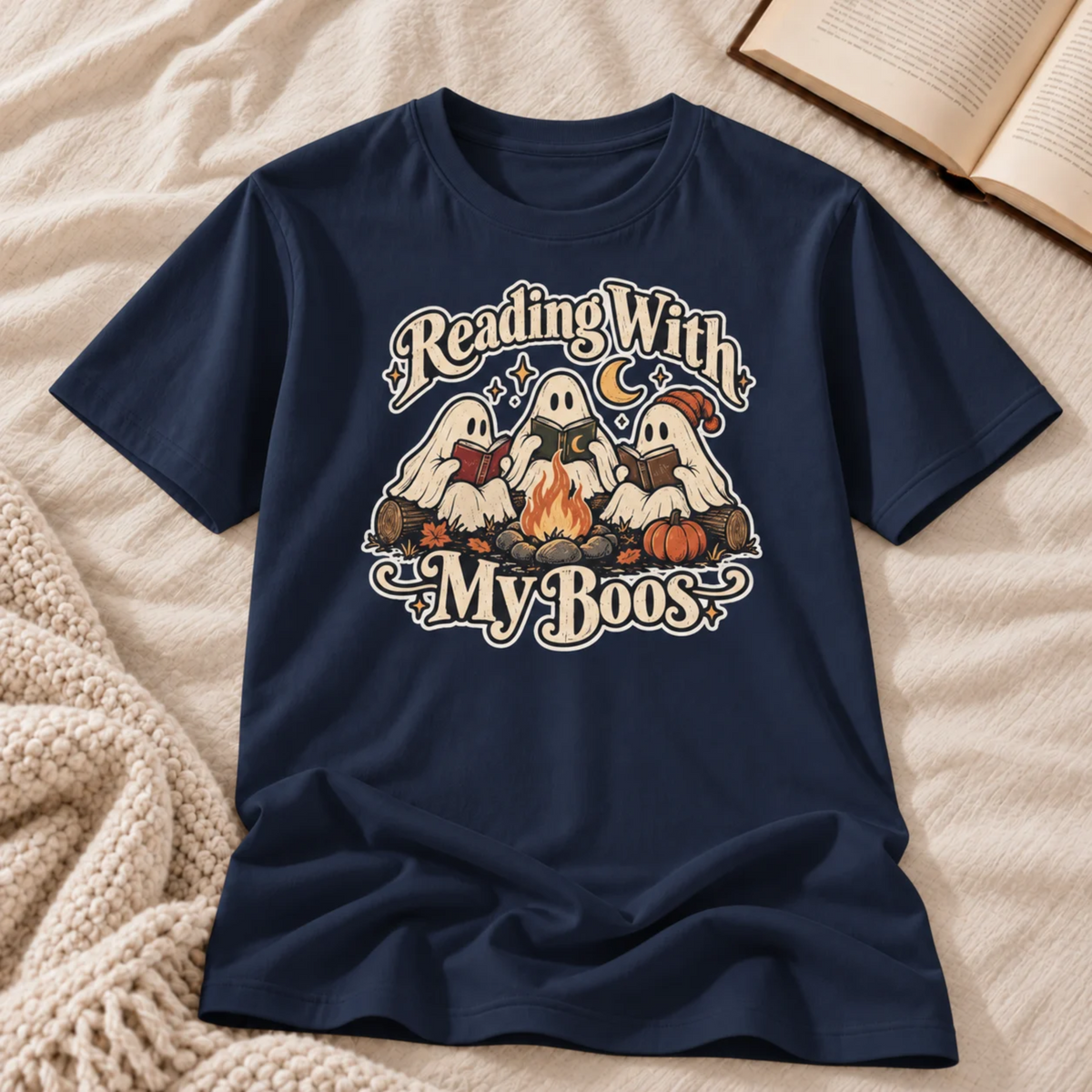 Reading With My Boos T-shirt