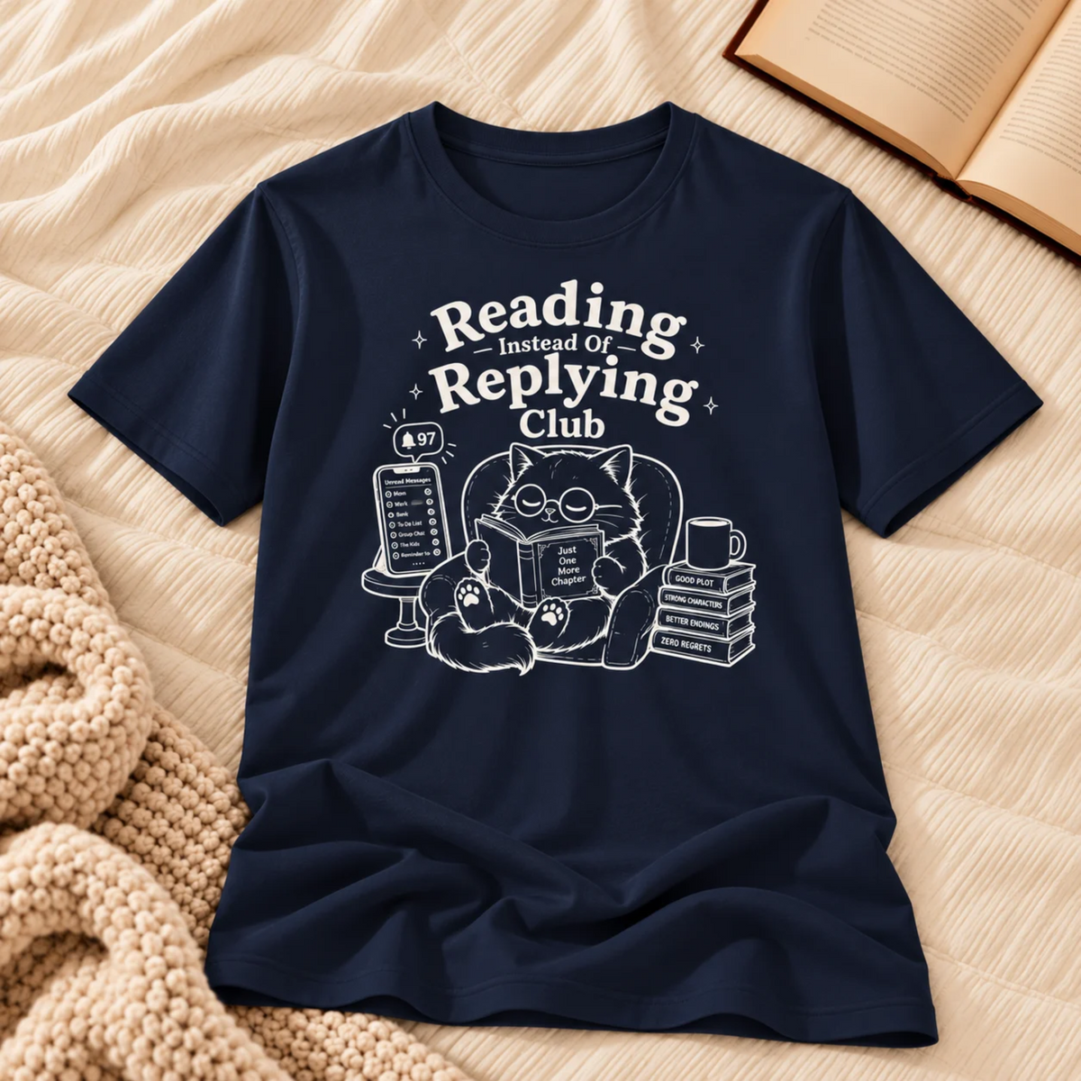 Reading Instead of Replying T-Shirt