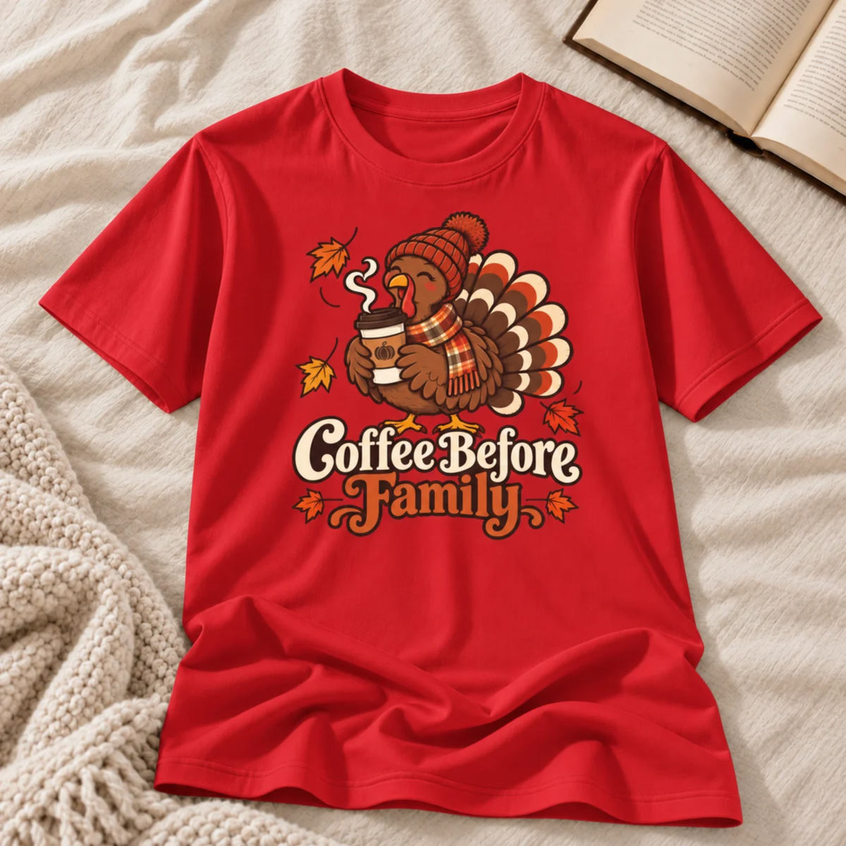 Coffee before Family T-shirt