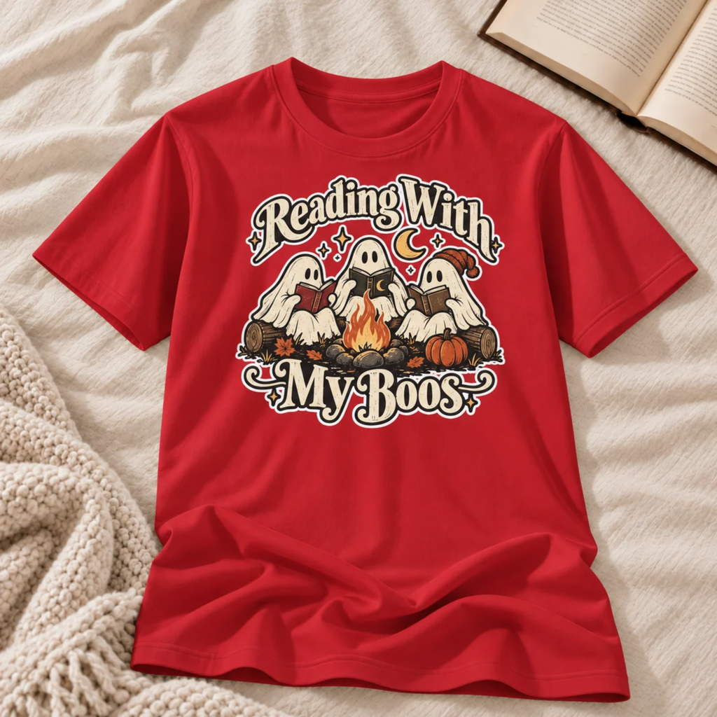 Reading With My Boos T-shirt