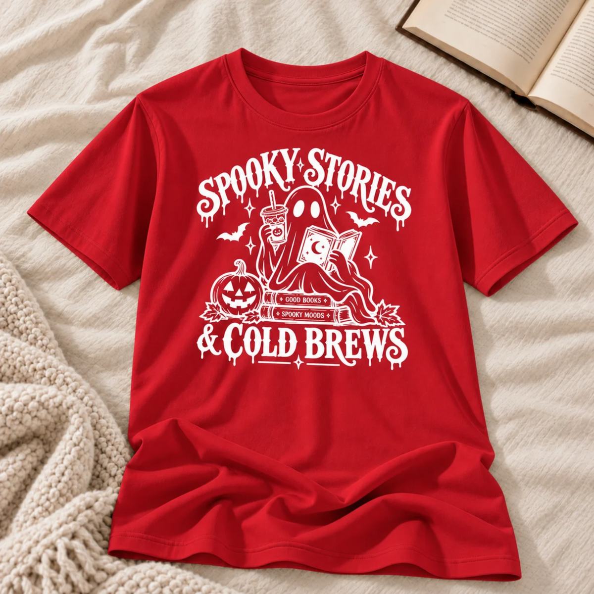 Spooky Stories & Cold Brews T-shirt